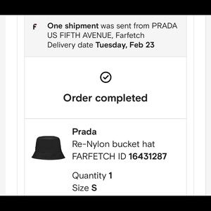 Prada (Re-Nylon bucket hat) 100% AUTHENTIC